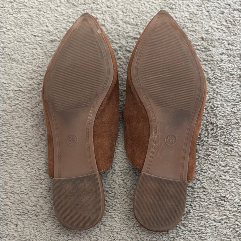 a new day Brown Suede Pointed-Toe Chain Mules - Picture 2 of 2